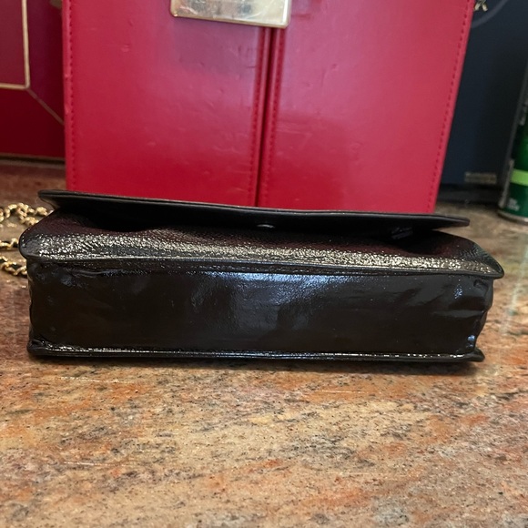 ❤️TRADED❤️ CHANEL Timeless Clutch WOC Black gloss strassed cc gold hardware - Picture 9 of 15